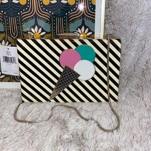 Kate Spade Novelty Emmanuelle Miss Penny’s Ice Cream Clutch/Shoulder Bag